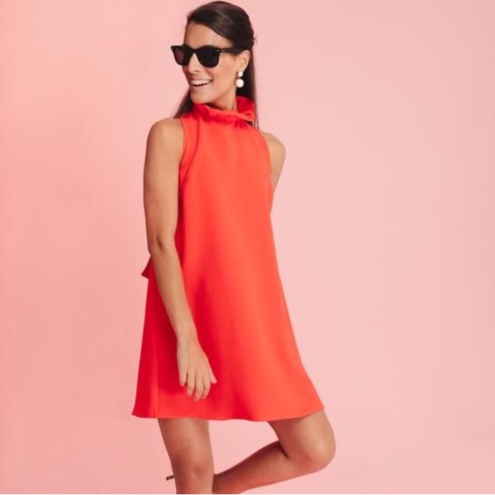DO+BE Orange Halter A-line Mini Dress